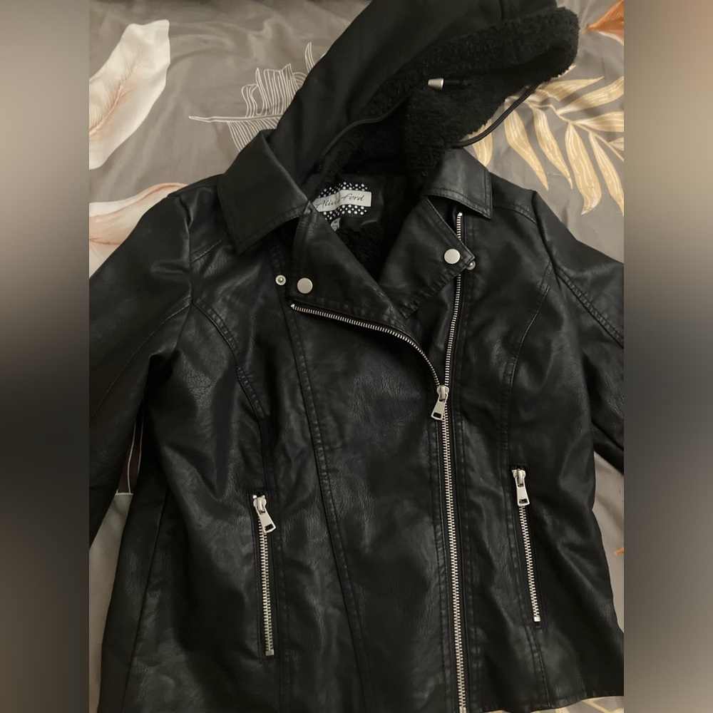 Black Faux Leather Jacket